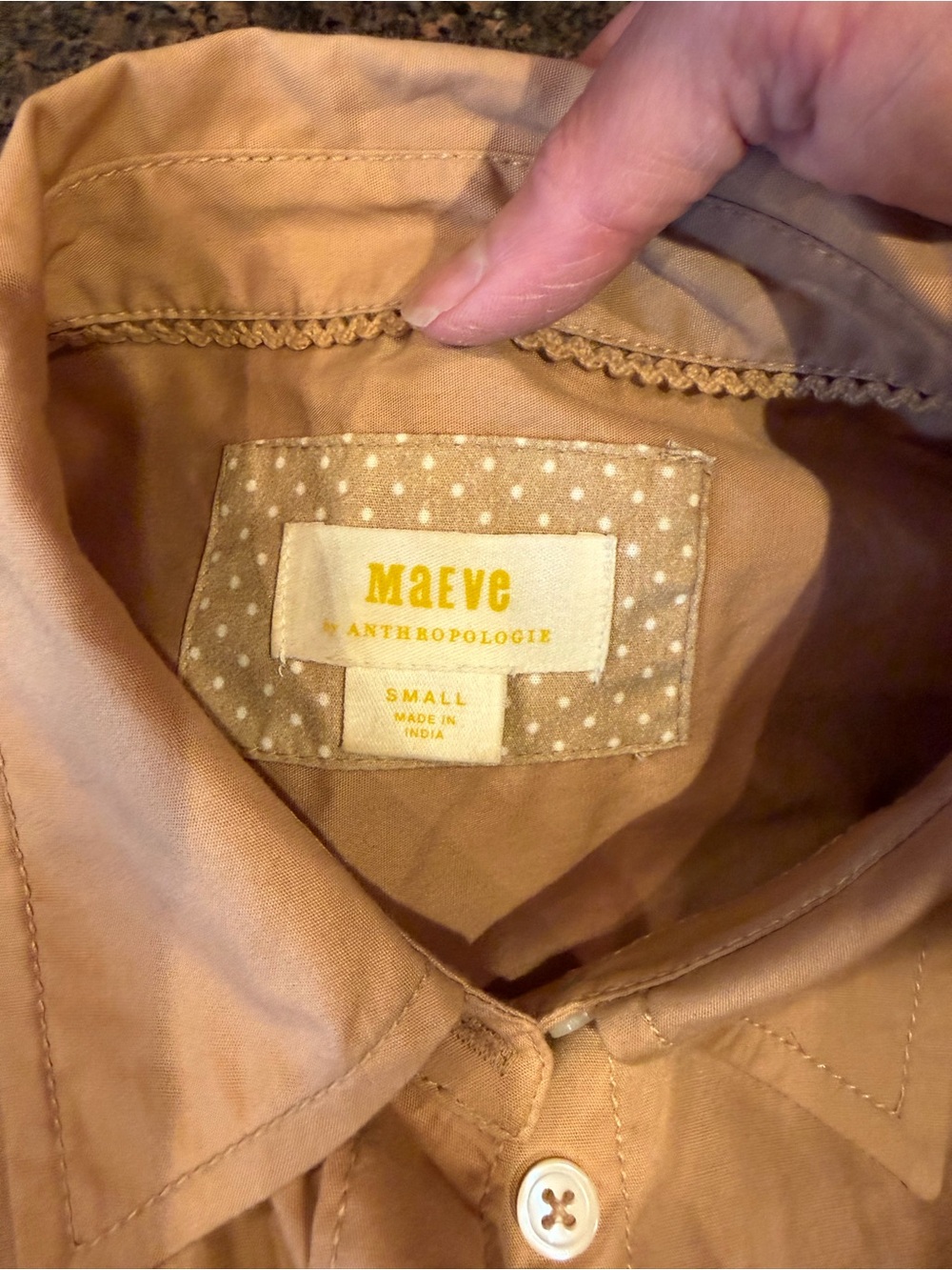 Mauve Button-Front Shirt in Mauve Taupe